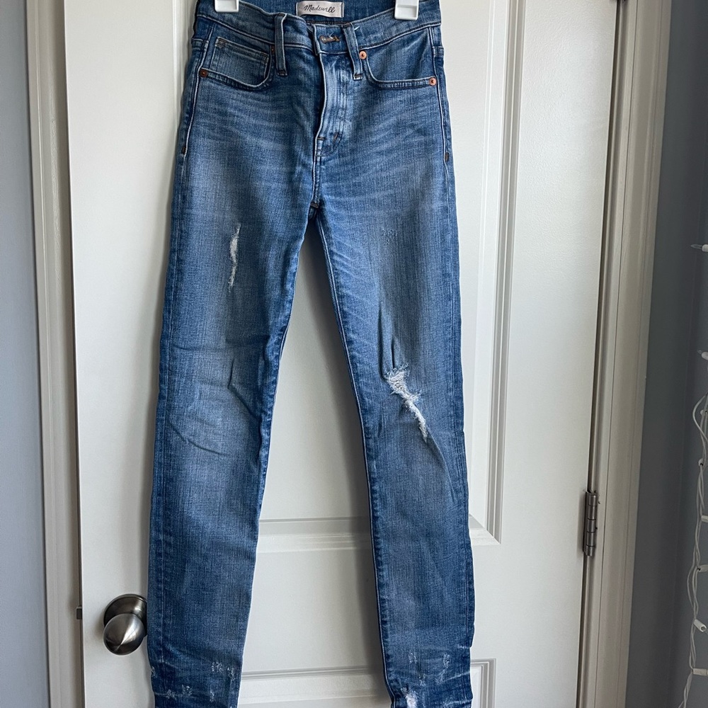 Madewell 9” high rise skinny jeans